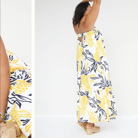 Anthropologie floral flounced maxi dress XSP or MP - Picture 3 of 8